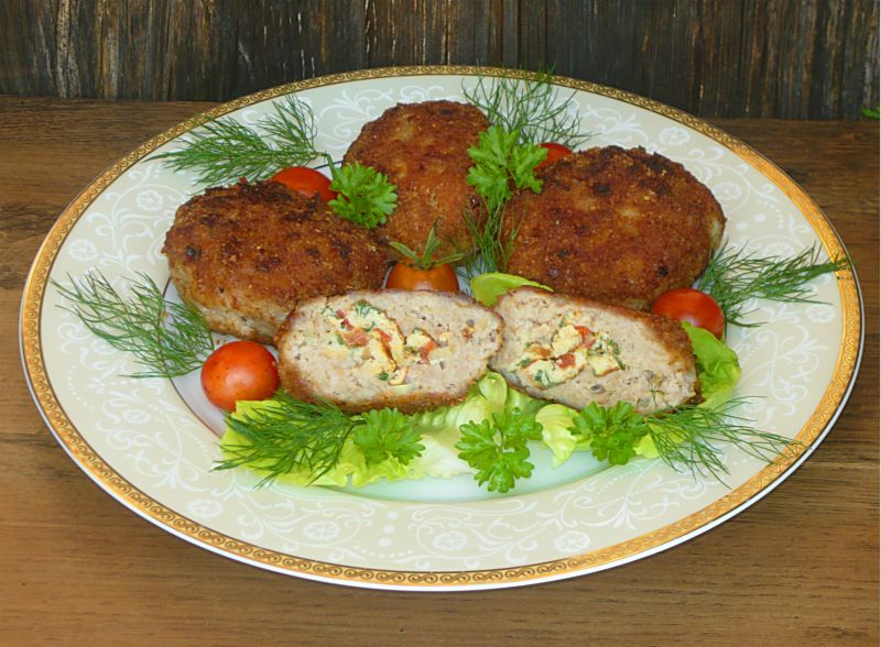 Kotlety mielone z omletem  Kotlety mielone z omletem