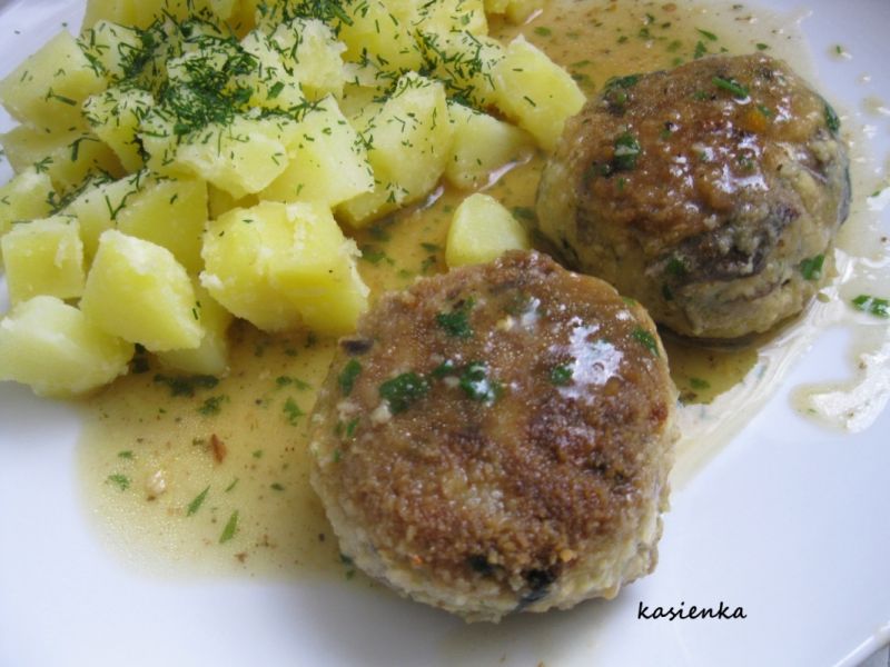 Kotlety mielone z opieńkami