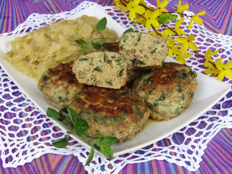 Kotlety mielone z pokrzywami