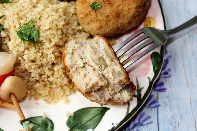 Kotlety mielone z quinoą/komosą ryżową