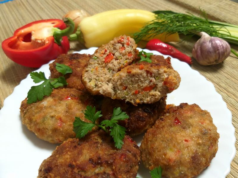 Kotlety mielone z warzywami