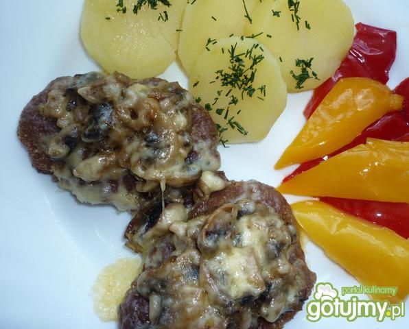 Kotlety mielone zapiekane z serem