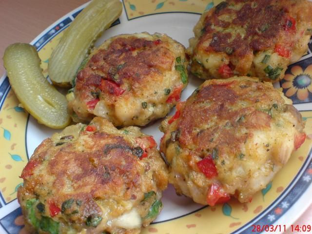 Kotlety rybne z papryką Kotlety rybne z papryką