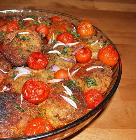 kotlety rybne zapiekane w pomidorach kotlety rybne zapiekane w pomidorach