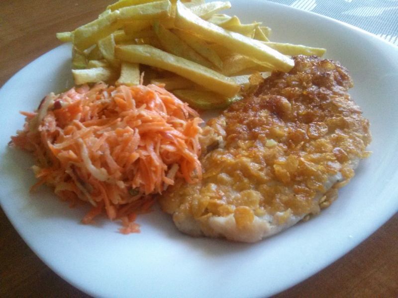 Kotlety schabowe w płatkach kukurydzianych