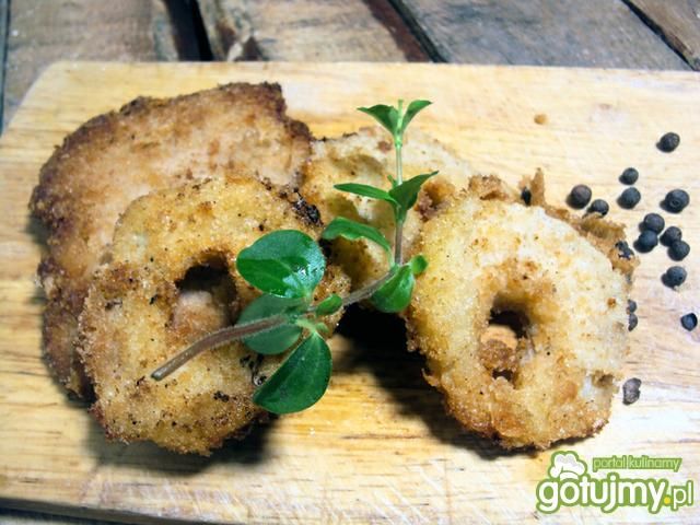 Kotlety schabowe z jabłkami w panierce