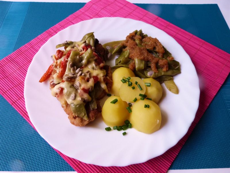 Kotlety schabowe zapiekane z papryką