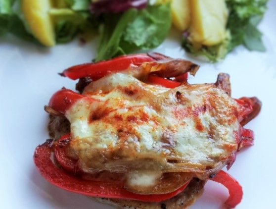 Kotlety schabowe zapiekane z papryką