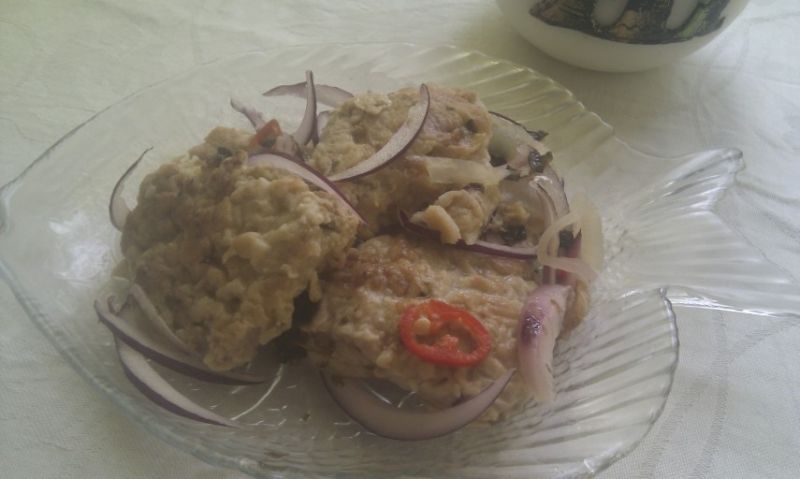 Kotlety sojowe udające rybę w occie