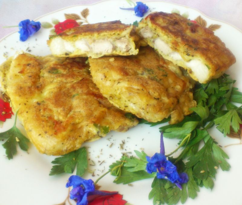 Kotlety z boczku w cieście ziołowym Kotlety z boczku w cieście ziołowym