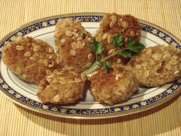 Kotlety z kaszy gryczanej i twarogu Kotlety z kaszy gryczanej i twarogu