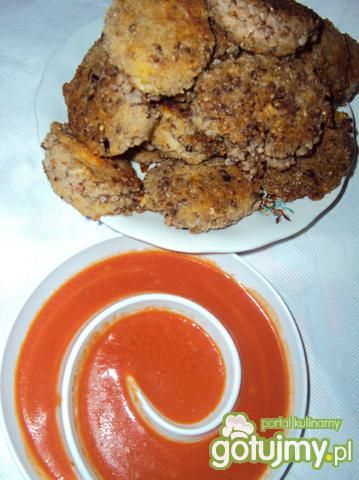 Kotlety z kaszy gryczanej z żółtym serem