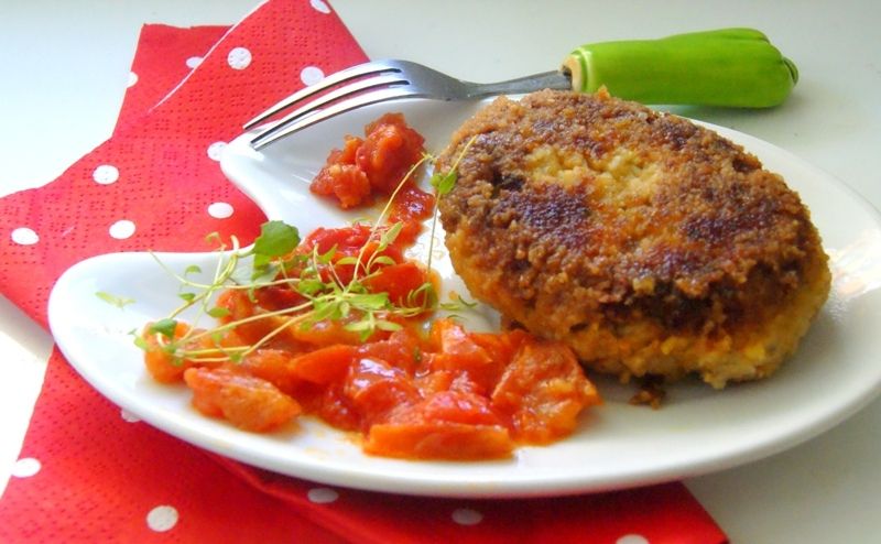  Kotlety z kurczaka i warzyw zupy  w pomidorach