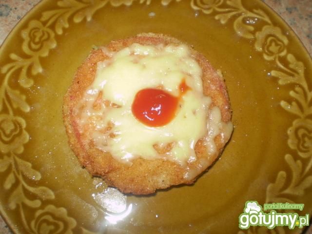 Kotlety z mortadeli zapiekane z serem