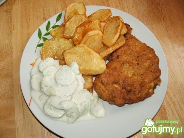 Kotlety z piersi z ziemniakami