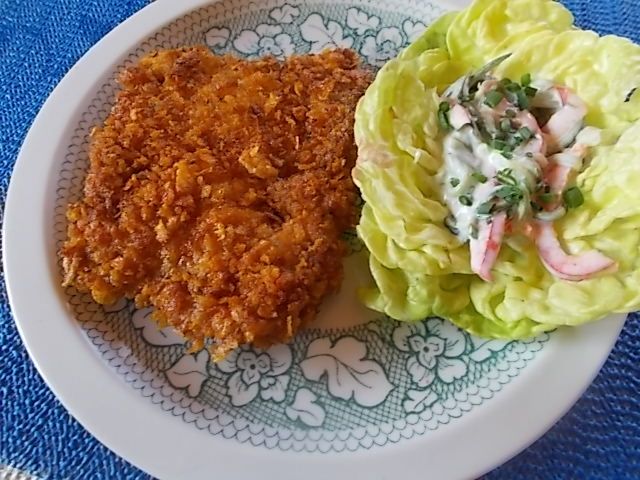 Kotlety z udek w cebulowo - kukurydzianej panierce Kotlety z udek w cebulowo - kukurydzianej panierce