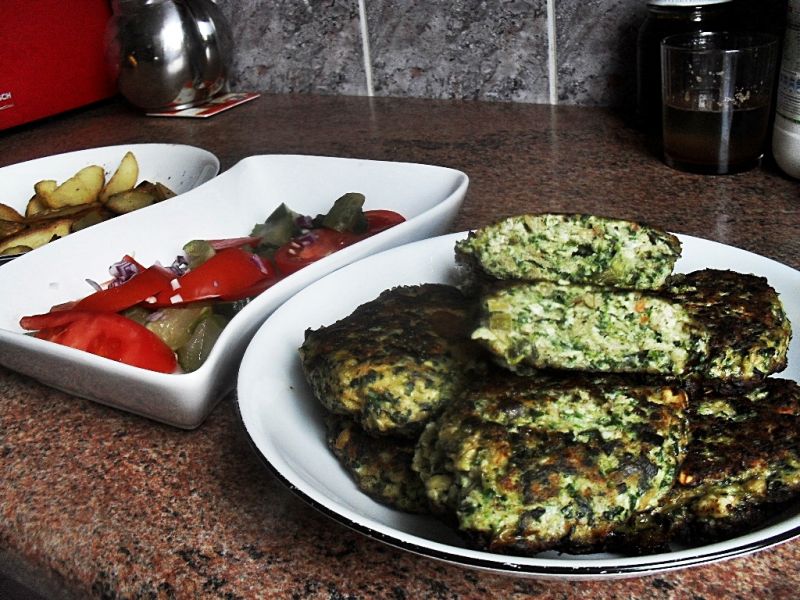Kotlety ze szpinakiem