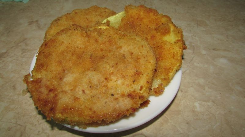 Krążki cukinii w panierce Krążki cukinii w panierce