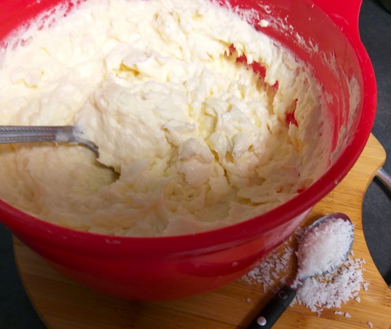 Krem budyniowo - kokosowy