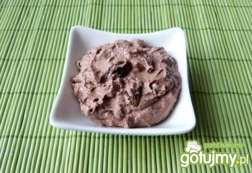 Krem czekoladowy z rodzynkami Krem czekoladowy z rodzynkami