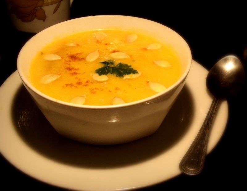 Krem dyniowy z mlekiem kokosowym