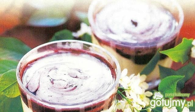 Krem jogurtowo-jagodowy