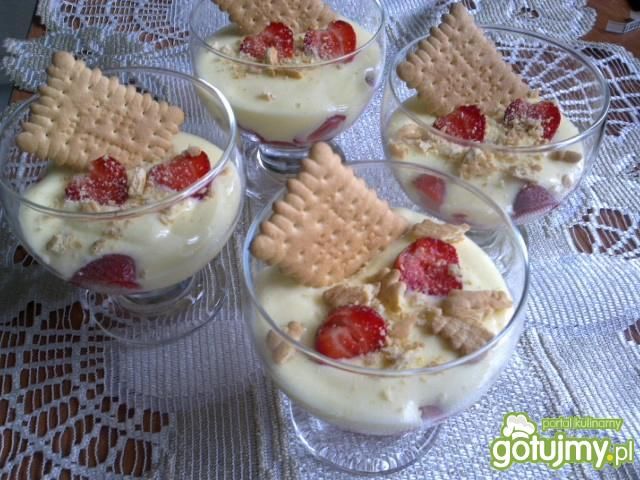 Krem jogurtowy z owocami