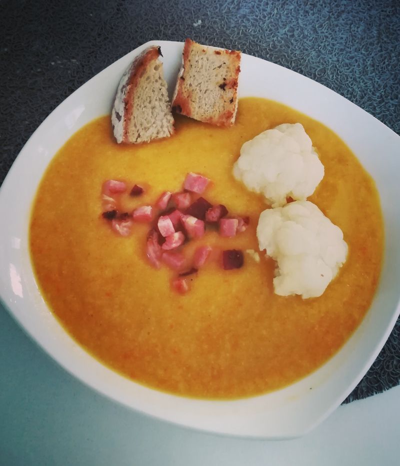 krem kalafiorowo marchewkowy krem kalafiorowo marchewkowy