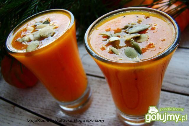 Krem marchewkowy z pestkami dyni