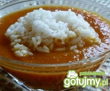 Krem marchewkowy z ryżem  Krem marchewkowy z ryżem