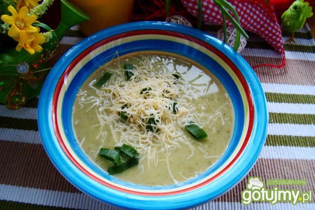 Krem szczawiowy z serem żółtym 