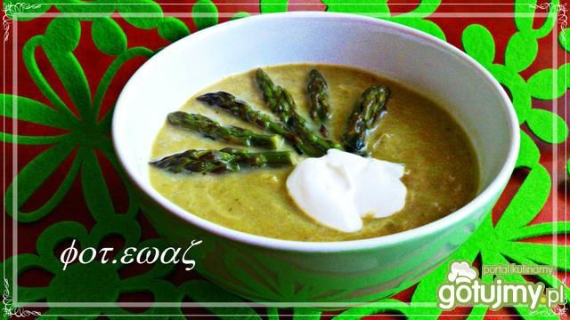 Krem szparagowo bazyliowy