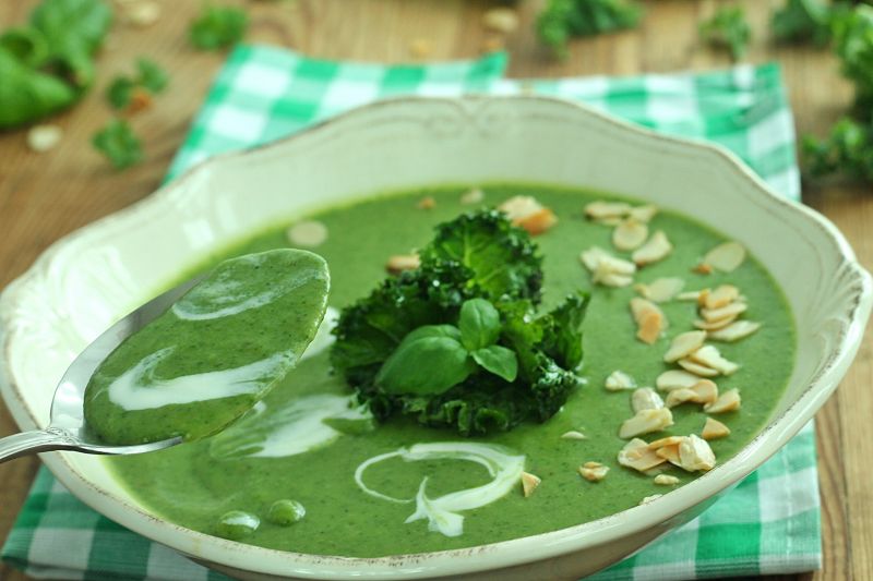 Krem szpinakowo jarmużowy 