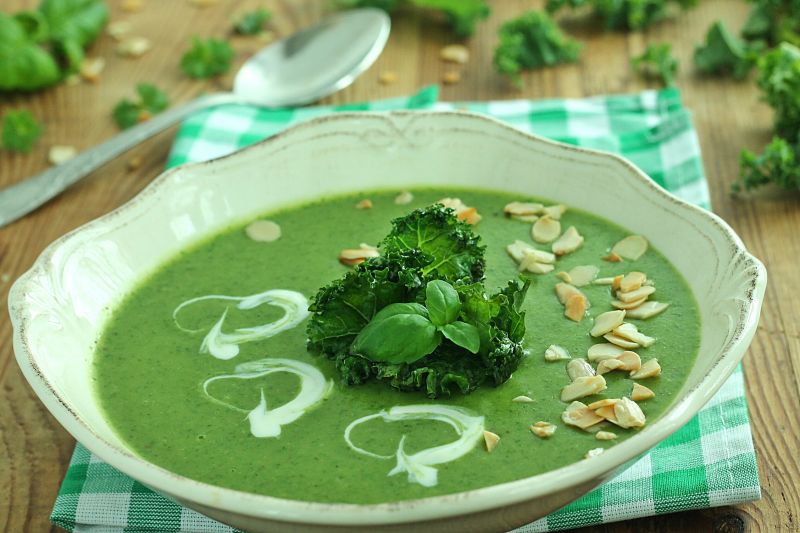 Krem szpinakowo jarmużowy 