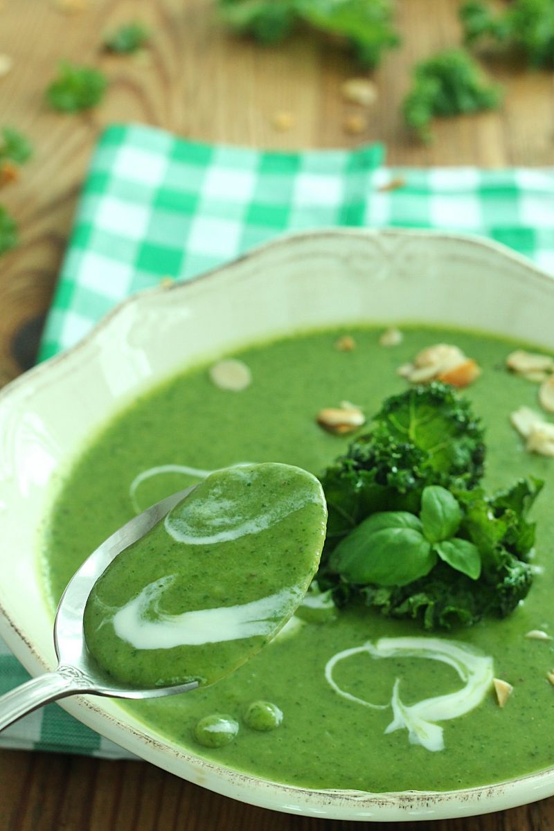 Krem szpinakowo jarmużowy 