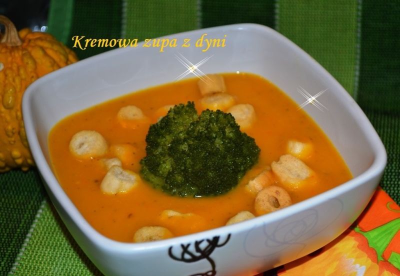 Krem z dyni z brokułem Krem z dyni z brokułem