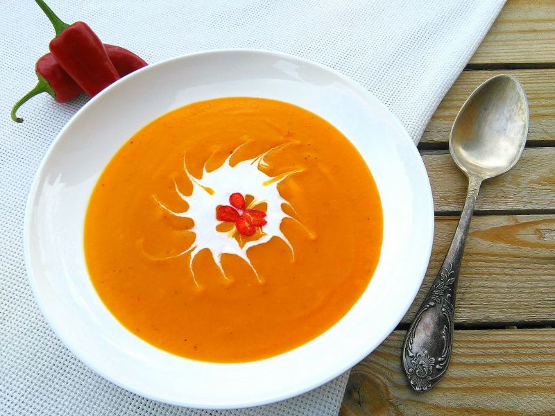 Krem z dyni z chilli Krem z dyni z chilli