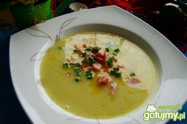 Krem z kalafiora z szynką  Krem z kalafiora z szynką