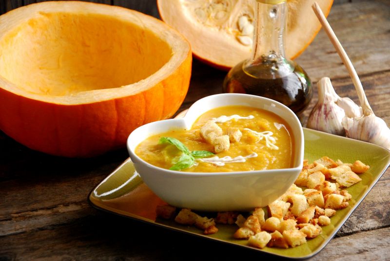 Krem z pieczonej dyni