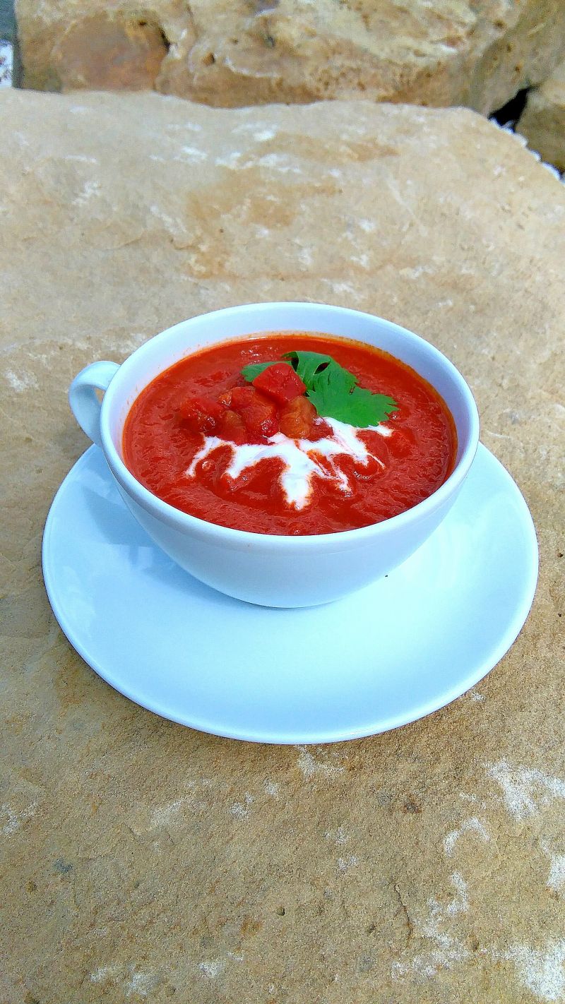 Krem z pieczonych papryk Krem z pieczonych papryk