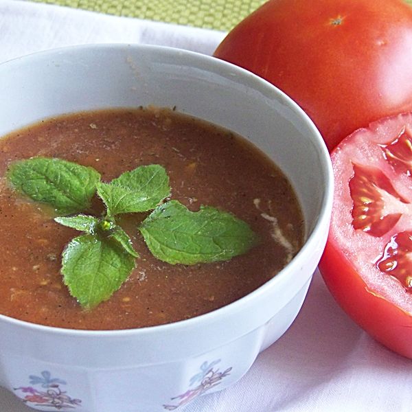 Krem z pieczonych pomidorów