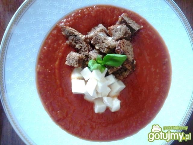 Krem z pomidorów z bazylią