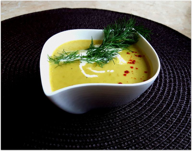 Krem z zielonego groszku