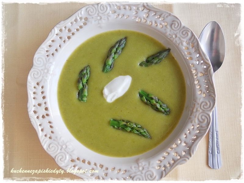 Krem z zielonych szparagów Krem z zielonych szparagów