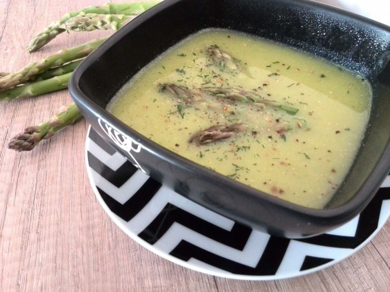 Krem z zielonych szparagów