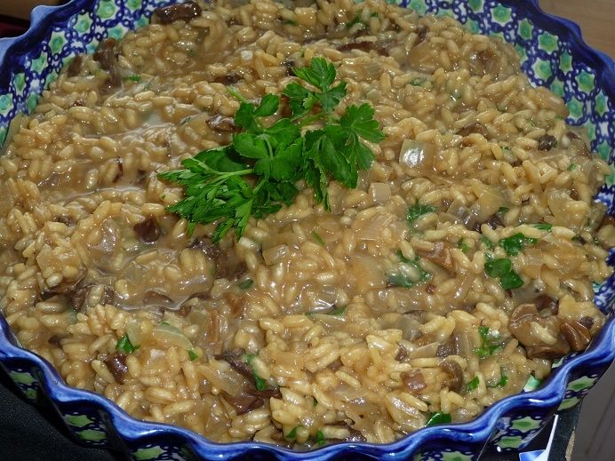 Kremowe risotto z suszonymi grzybami leśnymi Kremowe risotto z suszonymi grzybami leśnymi