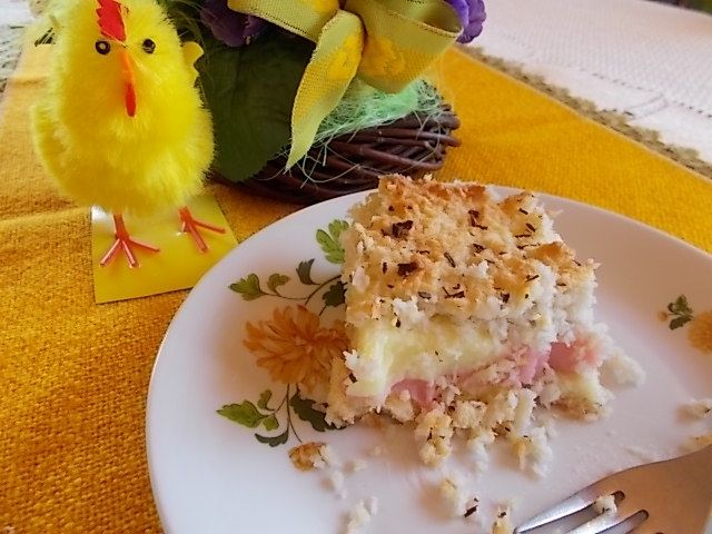 Kremówka na biszkoptach