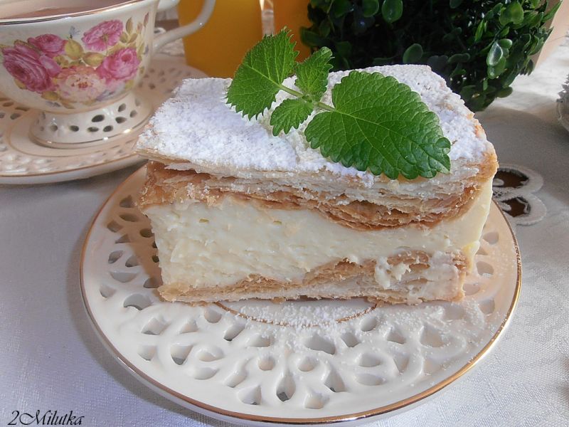 Kremówka z nutą kokosu