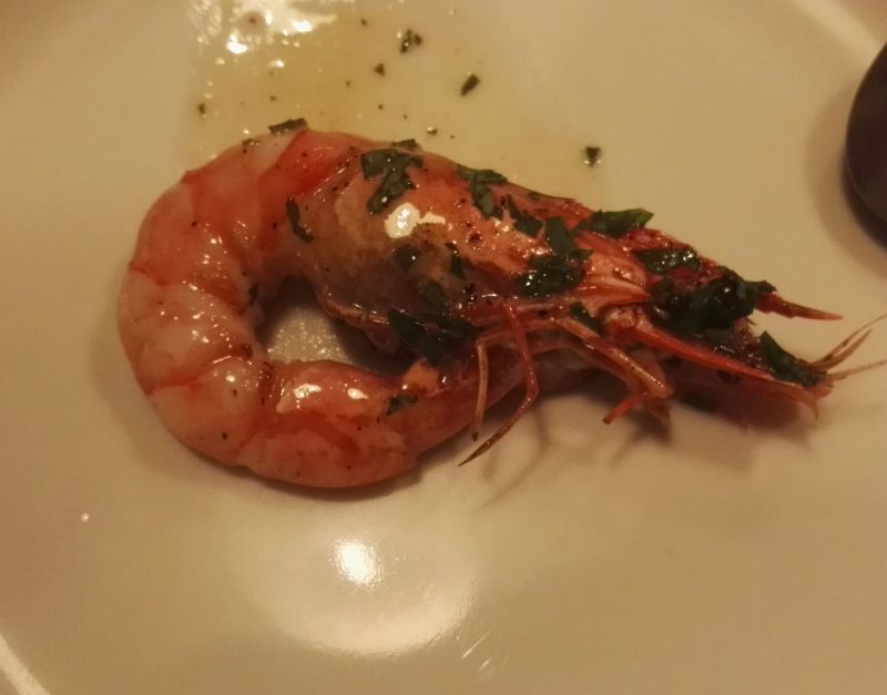 Krewetki królewskie na maśle z czosnkiem i chili