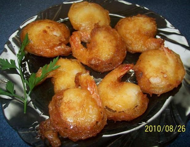 Krewetki w cieście piwnym